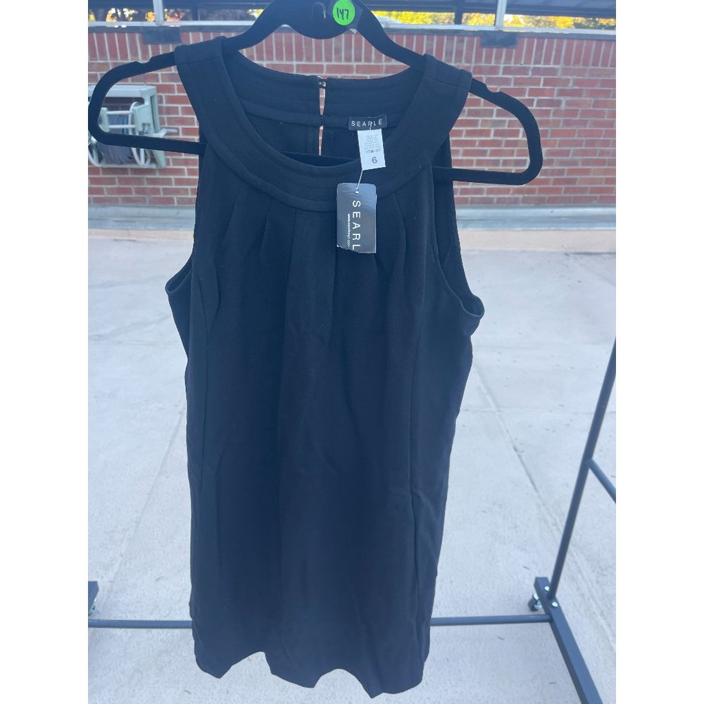 NWT Searle Sheath Sleeveless Black Dress Size 6